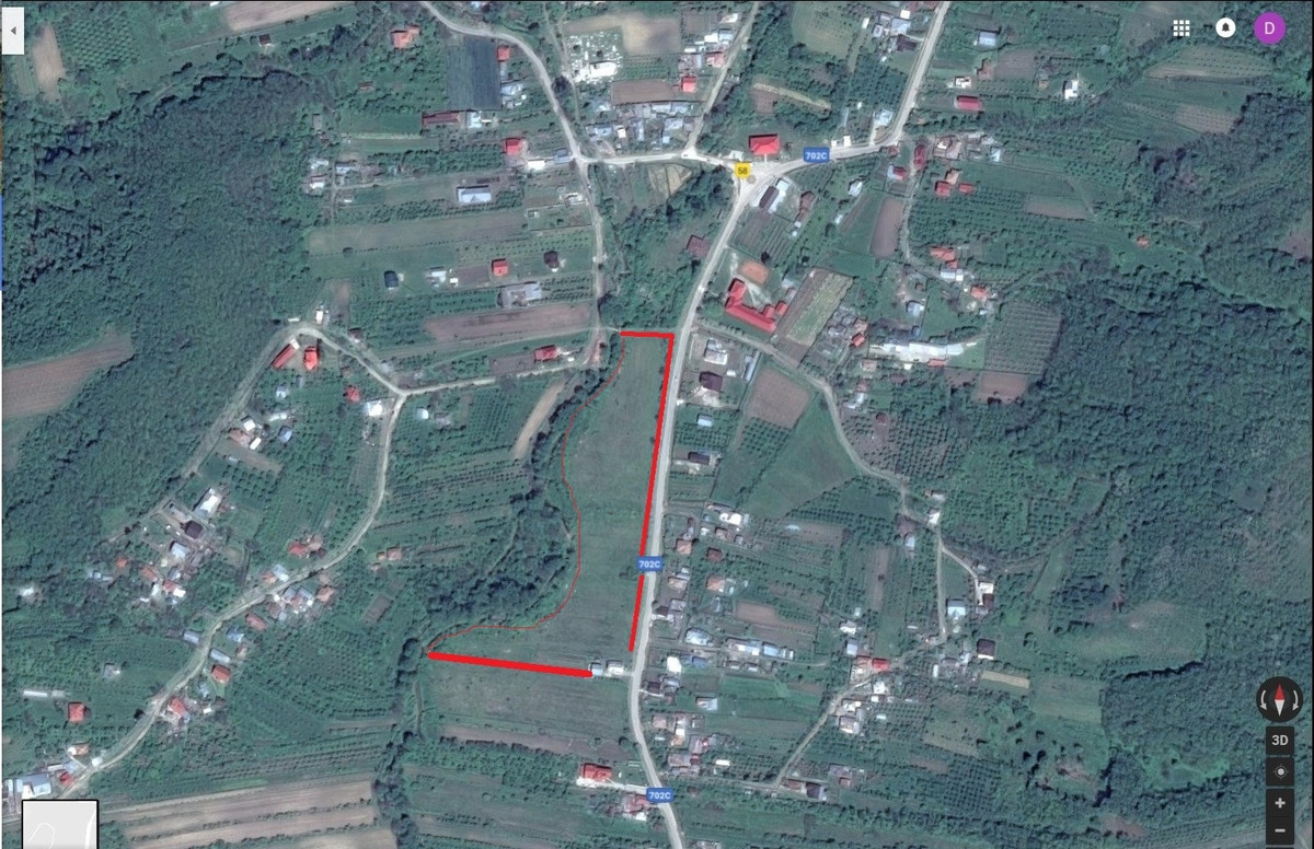 Teren intravilan 21.000 mp de vânzare – Suseni, Comuna Bogați, Județul Argeș
