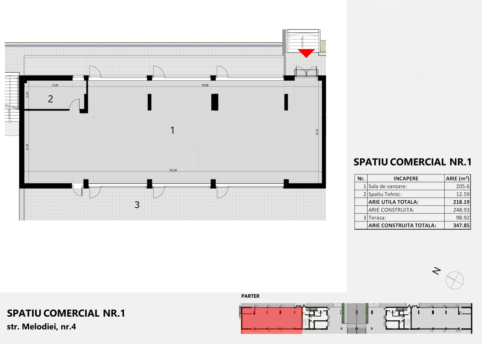 Spatiu Comercial, Zorilor, langa liceul Waldorf, 0% Comision